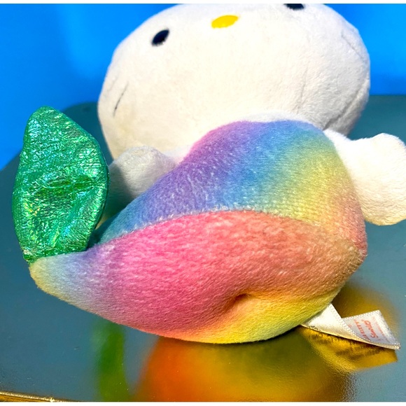 HELLO KITTY Ty BEANIE BABIES VTG 2013 RAINBOW MERMAID KITTY w/SPARKLY TAIL FIN - Picture 10 of 13